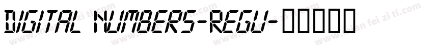 Digital Numbers-Regu字体转换